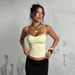 ZX24447 Spring 2025 New Vest Socialite Style Elegant Hot Girl Slim Fit Lace Patchwork Camisole Top For Women_ecoleips.com