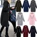 Women's Oversized Hooded Cardigan Mid-Length Brushed Fleece Loose Fit Autumn/Winter New Style Casual Outerwear_ecoleips.com