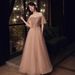 plus Size Evening Gowns Elegant Slimming Bridesmaid Dresses Emcee Dresses for Graduation Parties And Coming of Age Ceremonies 2026 New Styles_ecoleips.com