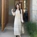 LS Exquisite French-style For Women, 2026 Spring New Model, Suspender Long Dress + Cardigan Two-piece Set 6993_ecoleips.com