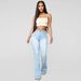 Women's Clothing High Waist Stretch Slim Fit Horseshoe Pants_ecoleips.com