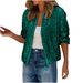 Trendy Sequin Zip-Up Jacket - Women's Short Streetwear Coat - Glamorous Fall Fashion - White/Pink/Gray/Maroon/Green_ecoleips.com