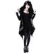 Fashion Trend Ladies Punk Moon Pattern Printing Long-sleeved Cardigan Sweater Long Style_ecoleips.com