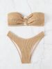 Fashionable Women's Strapless Two Piece Swimsuit 2026 European And American Print Sexy Bikini New Arrivals_ecoleips.com