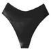 Women's Solid Color Swim Shorts - Knotted Waist Single Piece Swimming Trunks_ecoleips.com