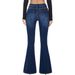 Women's Clothing Slim Denim High Elastic Bell Bottom Pants_ecoleips.com