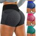 Women's Clothing Solid Color Pocket Hip Lifting Sports Leggings Large Size Shorts_ecoleips.com