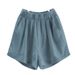 Suitable For All Seasons Cotton Linen Thin Women's Shorts Summer, Loose Fit, High Waist, Slimming, Versatile, Five-Point Length, Suitable For_ecoleips.com