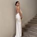 New Style Cross-border Womenswear Maxi Dress Sexy Deep V Cowl Neck Bodycon Lace Up Dress For Women Formal Casual Evening Wear_ecoleips.com