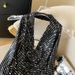 Summer New Arrival Women's Sexy Halter Neck Backless Sequined Short T-Shirt Real Photos in Stock 2025 Fashion Top for Ladies_ecoleips.com