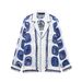 Women's Clothing Printed Casual Shirt Printed Loose Trousers_ecoleips.com