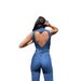 Women's Clothing Spring New Slim Sleeveless Fashion Street Retro Style High Waist Denim Jumpsuit_ecoleips.com