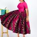 Women's Clothing Fashion Temperament Pleated African Black Big Swing Dress_ecoleips.com