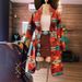 Women's Clothing Western Style Autumn And Winter Women's Printed Hemming Craft Medium And Long Woolen Coat_ecoleips.com
