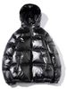 Shiny Padded Hooded Coat - Loose Fit Winter Jacket For Men & Women - Warm Polyester Puffer Coat In Silver, Black, Gold, Navy Blue (S-5XL)_ecoleips.com