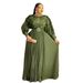 Elegant Long Sleeve Pleated Sequin Evening Dress – Maxi Dress For Autumn/Winter_ecoleips.com