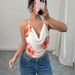 Women's Halter Neck Cami Top - Summer Vacation Style Stretch Sleeveless Blouse_ecoleips.com