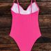 Women's Clothing Fashionable Pure Color One-Piece Swimsuit Women's Bikini Gathered Design Swimming Water Sportswear_ecoleips.com
