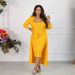 F1628 New Women's Solid Color Ribbed Strap Dress And Jacket Two-Piece Set_ecoleips.com