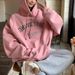 Women's Clothing Plush And Thick Hooded Sweatshirt Loose Long Sleeved Bottoming Shirt Large Size Jacket Tops_ecoleips.com
