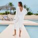 2025 New Women's Home Skirt Round Neck Deep V-Back Bareback Bikini Top Cover_ecoleips.com