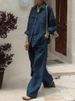 Women's Clothing Autumn Women's Long Sleeved Shirts And Loose Pants Two Piece Suit_ecoleips.com