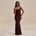 Women's Sexy Bodycon Dress Backless Lace Suspender Long Floor-Length Summer New Hot Selling European American Style for Hot Girls_ecoleips.com