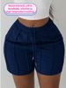 Women's Clothing Women's Casual Pants Drawstring Elastic Waist Shorts Breathable Comfortable Stylish Spring Summer Autumn Winter_ecoleips.com