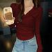 DiYun European And American Casual Simple Solid Color Long-Sleeve Vest T-Shirt Women's Clothing 2025_ecoleips.com