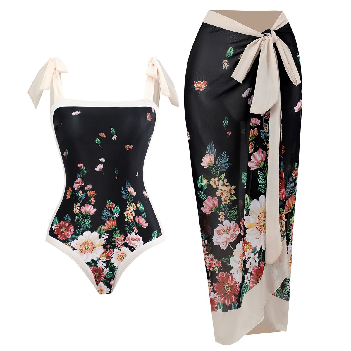Women's Clothing Swimsuit Conservative One Piece Sexy Swimsuit Female Chiffon Skirt Swimsuit Suit_ecoleips.com