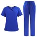 Women's Clothing Color Matching New Hand Washing Clothes Work Clothes Nurse Clothes Medical Uniforms Hospital Dental Clinic Work Uniforms_ecoleips.com