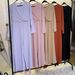 Verve New Fashion Casual Solid Color V-neck Patchwork Wide-leg Pants Muslim Set 6388_ecoleips.com