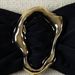 Women's Clothing Split Tube Top Bikini Neck Metal Accessories Swimsuit Suit Solid Color_ecoleips.com
