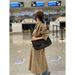 ng2510292 Foreign Trade British Style Trench Coat For Women 2025 Spring And Autumn New Mid-Length Over-the-Knee High-End_ecoleips.com