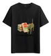 Women's T-Shirts T-shirt Muscle Freaks Eating Cement Meme Style Cat_ecoleips.com