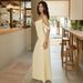 Women's Sexy French Chic Low Cut Solid Color Halter Backless Maxi Dress – Summer Resort Gown_ecoleips.com