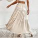 Voya New European And American Women's Fashion, Elastic Waisted Cake Skirt, Temperament, Casual Vacation Skirt_ecoleips.com