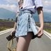 2025s Women's Denim Shorts Summer Loose 2025 New Wide Leg Fashion Internet Celebrity Ins Super Popular Thin Straight High_ecoleips.com