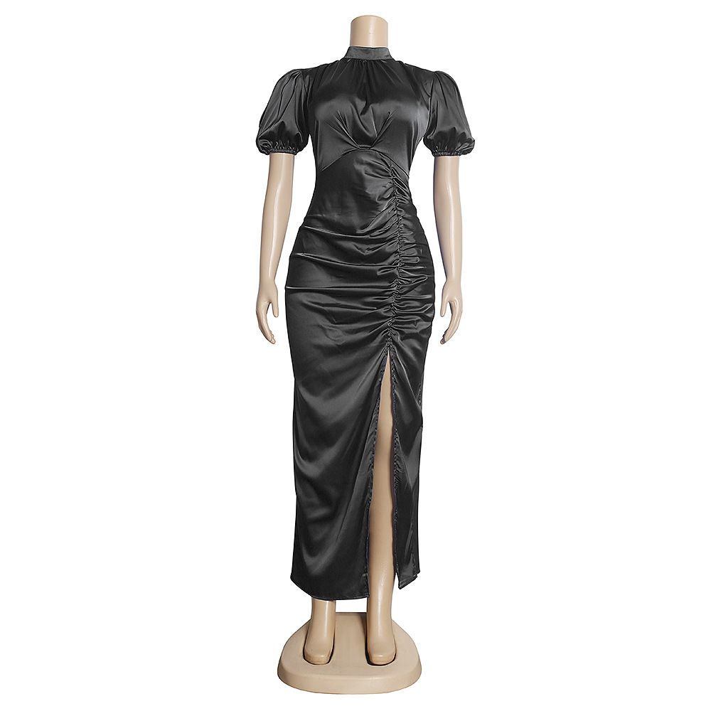 Women's sexy irregular skirt dress evening dress clothing_ecoleips.com