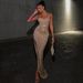 Elegant & Sexy Off-Shoulder Slit Sequin Dress For Women - Glamorous Party Evening Gown (Gold/Black/White/Silver/Pink, XS-XXL)_ecoleips.com