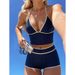 Women's Two-Piece Bikini Set – Adjustable Tied Design & Color-Blocked Style | High-Coverage & Comfortable Fit – Beach, Pool & Vacation Swimwear_ecoleips.com