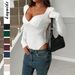 Women's Y2K Long Sleeve Basic Tee - Versatile Stretch Cotton Casual Top For Streetwear Daily Wear_ecoleips.com
