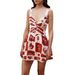 Fashionable Printed 3D Lace Trim Suspender Dress Independent Website Cross Border E Commerce New Product for Women Item Number 8050_ecoleips.com
