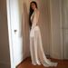 Cross-border European And American Style 2026 Spring New Women's Clothing Sexy Sheer High-neck Bell-sleeve Top With Slit_ecoleips.com