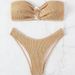 Fashionable Women's Strapless Two Piece Swimsuit 2026 European And American Print Sexy Bikini New Arrivals_ecoleips.com