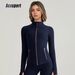 Lulu Same Style Jacket Waist Slimming Running Outdoor Cycling Pilates Wear Naked Feeling Yoga Top Women_ecoleips.com