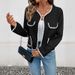 Chic Oversized V-Neck Checkered Blazer – Soft Polyester Blend, Casual & Elegant For Fall/Winter Layering_ecoleips.com