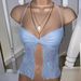 Women's Clothing New Summer Style Pleated Lace Slit Halterneck Vest_ecoleips.com