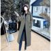 Women's Trench 2025 Autumn New Slim-Fit, British Style, Double-Breasted, Long Elegant Over-the-Knee Coat_ecoleips.com