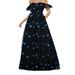 Women's Clothing New Style Butterfly Embroidery Mesh Niche Banquet Party Evening Dress_ecoleips.com